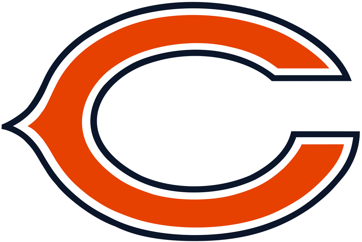 NFL Chicago Bears Football Field Runner Mat Area Rug