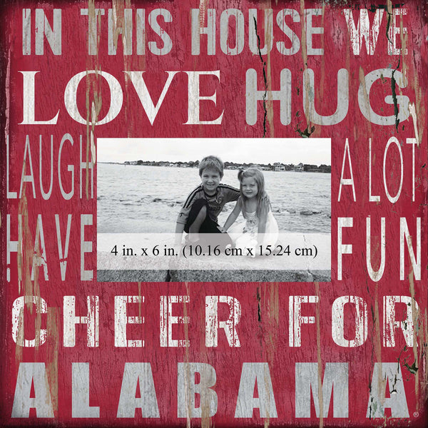 Alabama Crimson Tide 0734-In This House 10x10 Frame