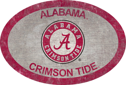 Alabama Crimson Tide 0805-46in Team Color Oval