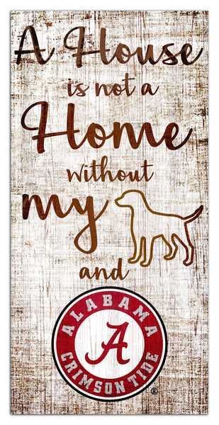 Alabama Crimson Tide 0867-A House is not a Home 6x12