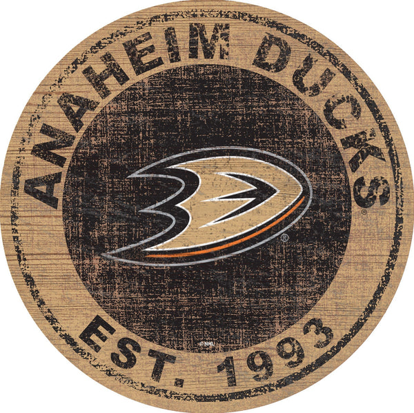 Anaheim Ducks 0744-Heritage Logo Round