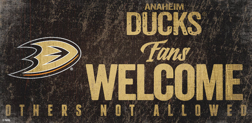 Anaheim Ducks 0847-Fans Welcome 6x12
