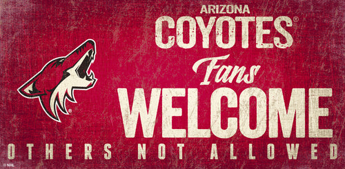 Arizona Coyotes 0847-Fans Welcome 6x12