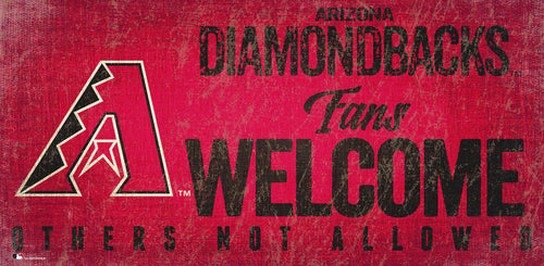 Arizona Diamondbacks 0847-Fans Welcome 6x12