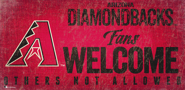 Arizona Diamondbacks 0847-Fans Welcome 6x12
