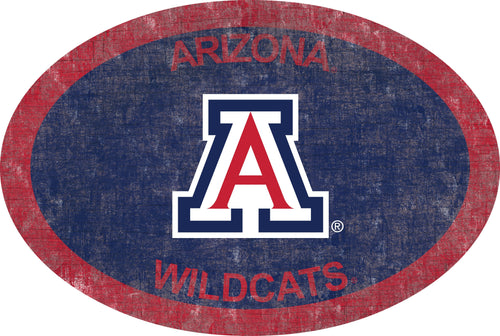 Arizona Wildcats 0805-46in Team Color Oval