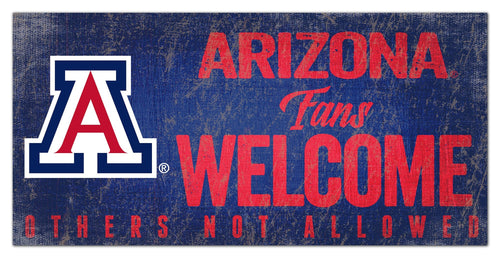 Arizona Wildcats 0847-Fans Welcome 6x12