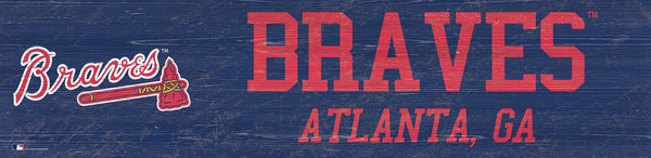 Atlanta Braves 0846-Team Name 6x24