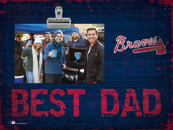Atlanta Braves 0893-Best Dad Clip Frame