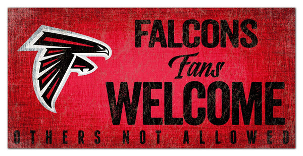 Atlanta Falcons 0847-Fans Welcome 6x12