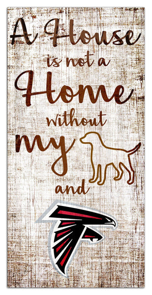 Atlanta Falcons 0867-A House is not a Home 6x12