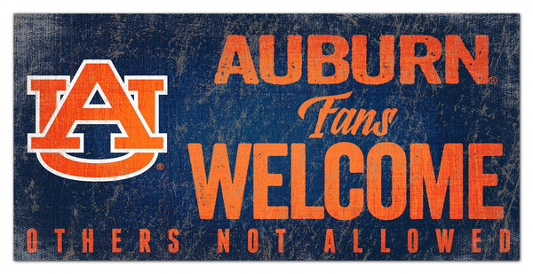 Auburn Tigers 0847-Fans Welcome 6x12