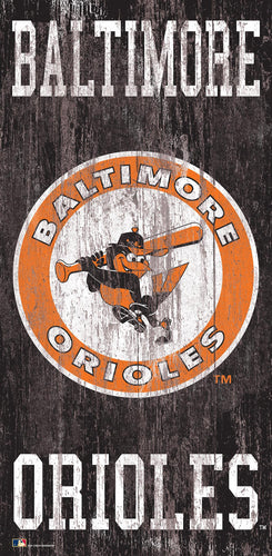 Baltimore Orioles 0786-Heritage Logo w/ Team Name 6x12