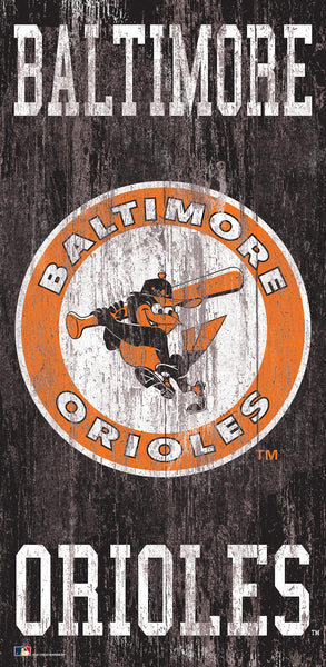 Baltimore Orioles 0786-Heritage Logo w/ Team Name 6x12