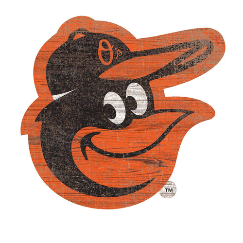 Baltimore Orioles 0843-Distressed Logo Cutout 24in