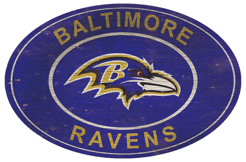 Baltimore Ravens 0801-46in Heritage Logo Oval