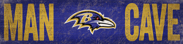 Baltimore Ravens 0845-Man Cave 6x24