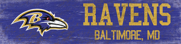 Baltimore Ravens 0846-Team Name 6x24
