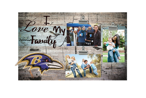 Baltimore Ravens 0870-I Love My Family 11x19 Clip Frame