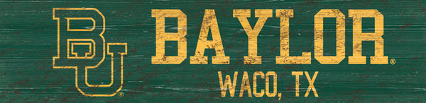 Baylor Bears 0846-Team Name 6x24