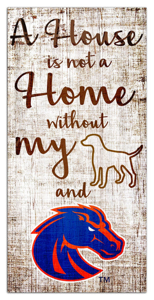 Boise State Broncos 0867-A House is not a Home 6x12