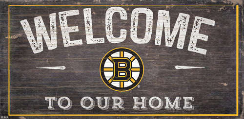 Boston Bruins 0654-Welcome 6x12