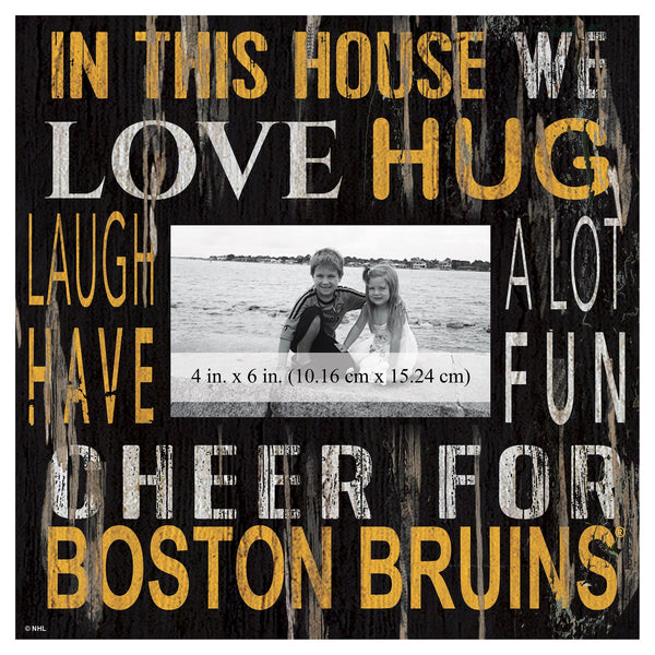 Boston Bruins 0734-In This House 10x10 Frame