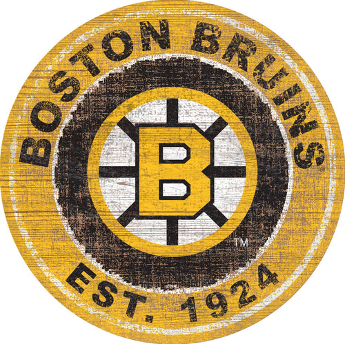 Boston Bruins 0744-Heritage Logo Round