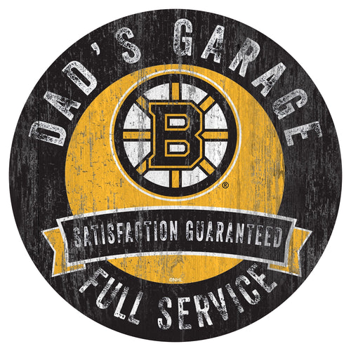 Boston Bruins 0862-12in Dad's Garage Circle