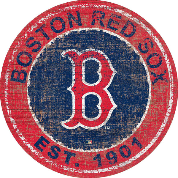 Boston Red Sox 0744-Heritage Logo Round