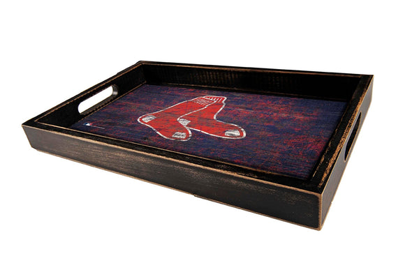 Boston Red Sox 0760-Distressed Tray w/ Team Color