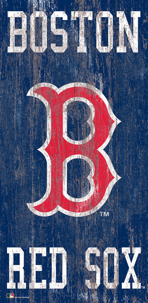 Boston Red Sox 0786-Heritage Logo w/ Team Name 6x12