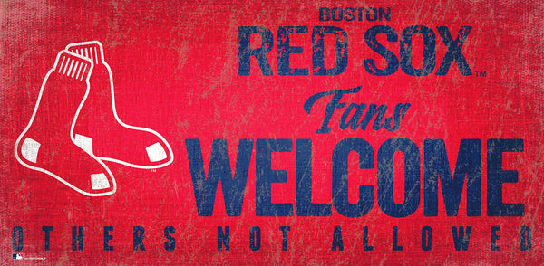 Boston Red Sox 0847-Fans Welcome 6x12