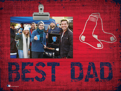 Boston Red Sox 0893-Best Dad Clip Frame