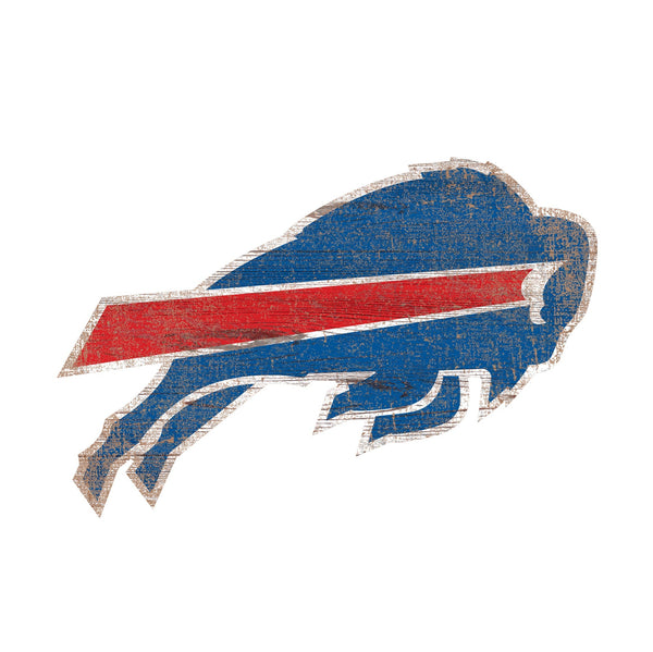 Buffalo Bills 0843-Distressed Logo Cutout 24in