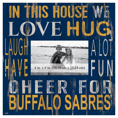 Buffalo Sabres 0734-In This House 10x10 Frame