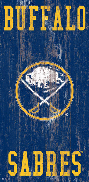 Buffalo Sabres 0786-Heritage Logo w/ Team Name 6x12