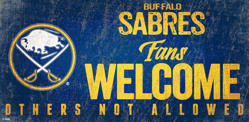 Buffalo Sabres 0847-Fans Welcome 6x12