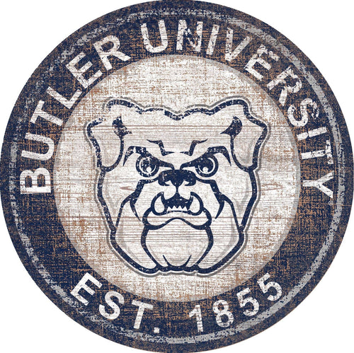 Butler Bulldogs 0744-Heritage Logo Round
