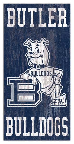 Butler Bulldogs 0786-Heritage Logo w/ Team Name 6x12