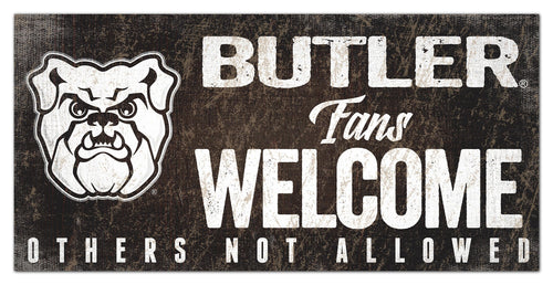 Butler Bulldogs 0847-Fans Welcome 6x12