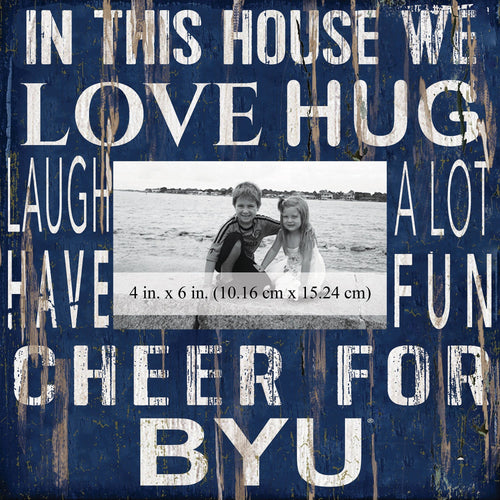 BYU Cougars 0734-In This House 10x10 Frame