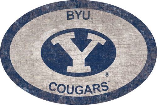 BYU Cougars 0805-46in Team Color Oval