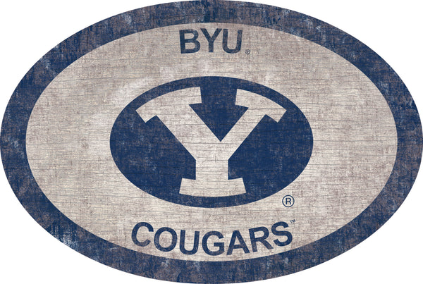 BYU Cougars 0805-46in Team Color Oval