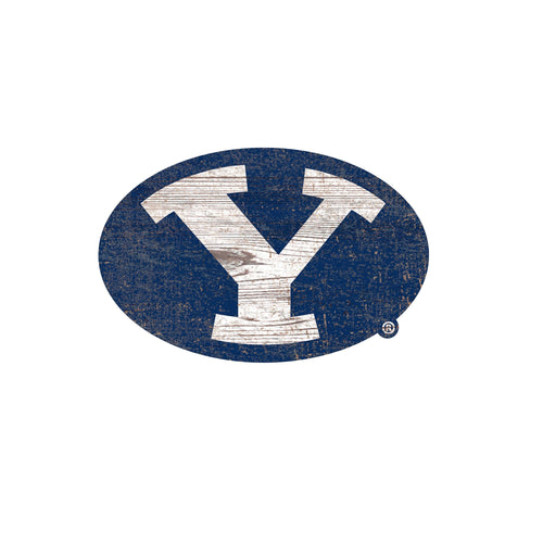 BYU Cougars 0843-Distressed Logo Cutout 24in