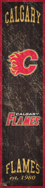 Calgary Flames 0787-Heritage Banner 6x24