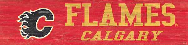 Calgary Flames 0846-Team Name 6x24