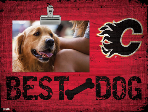 Calgary Flames 0849-Best Dog Clip Frame