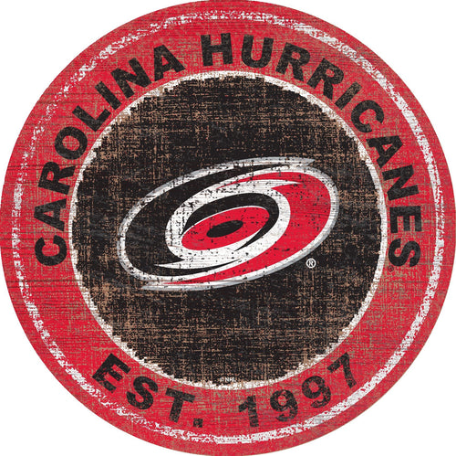 Carolina Hurricanes 0744-Heritage Logo Round