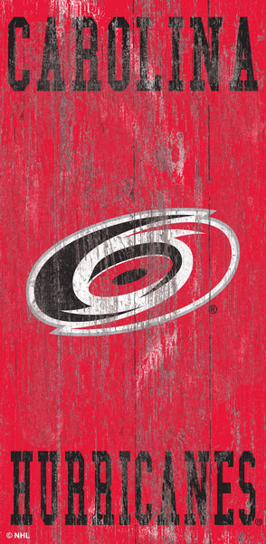 Carolina Hurricanes 0786-Heritage Logo w/ Team Name 6x12